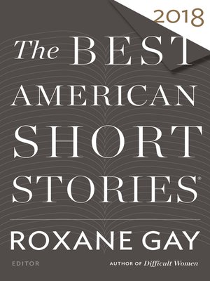 cover image of The Best American Short Stories 2018